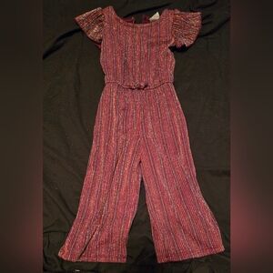 Wonder Nation Striped Bodysuit - Red and Gold